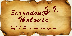 Slobodanka Ikalović vizit kartica